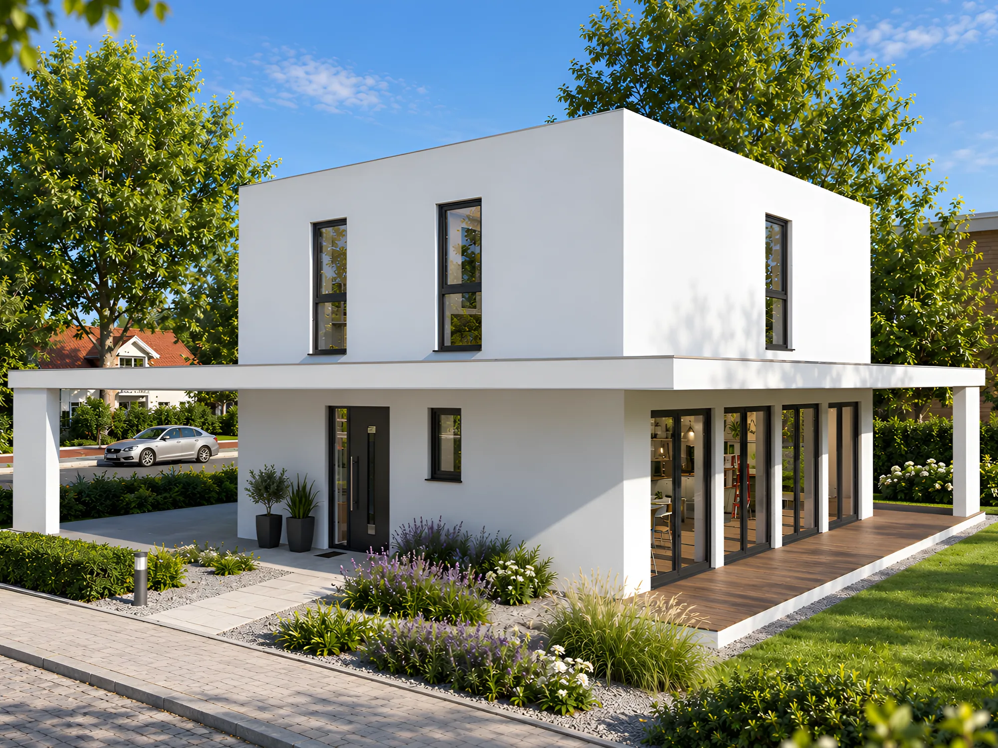 Kubus B136: Straßenansicht