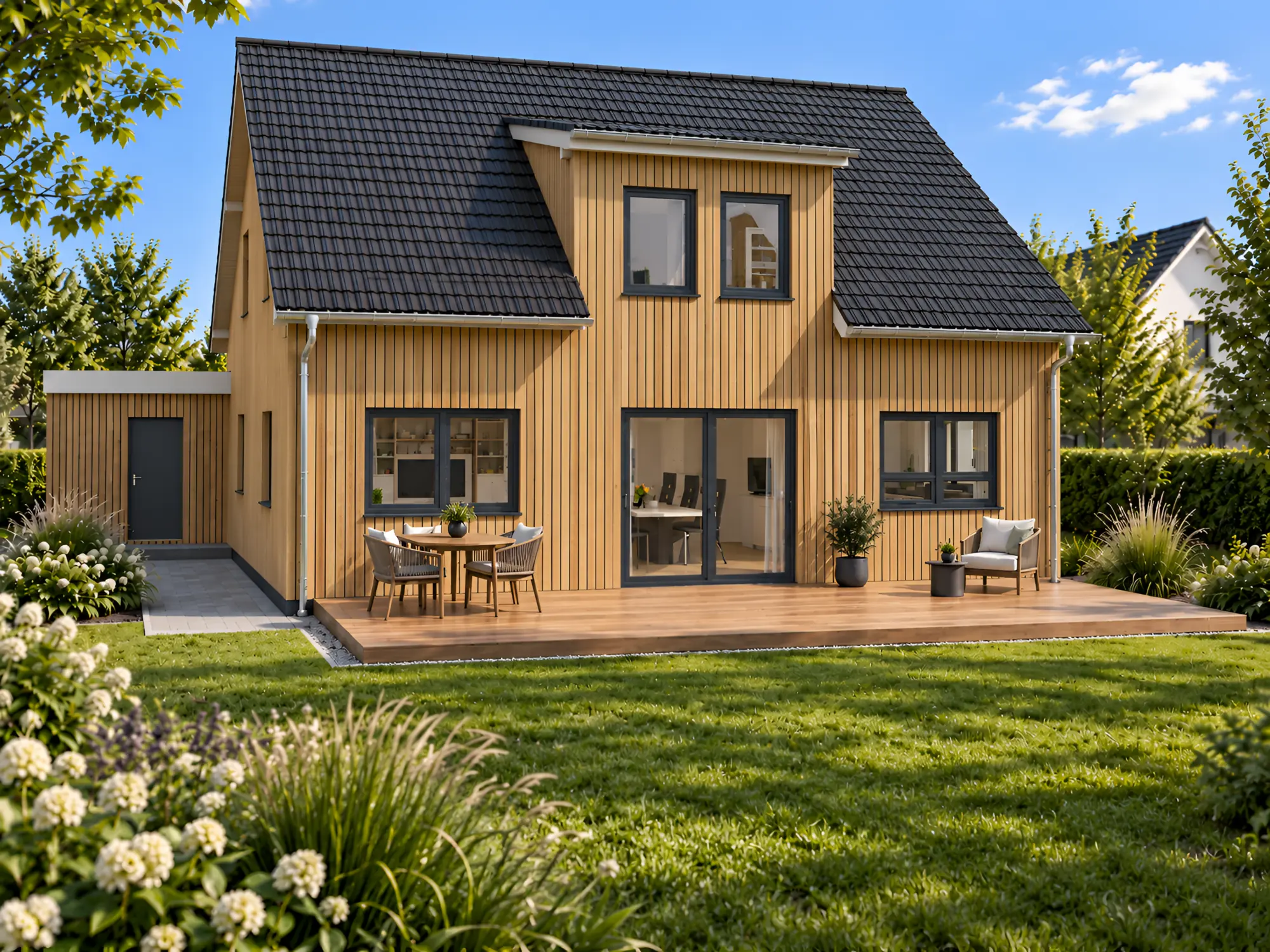 Terrasse – Variante Holzfassade
