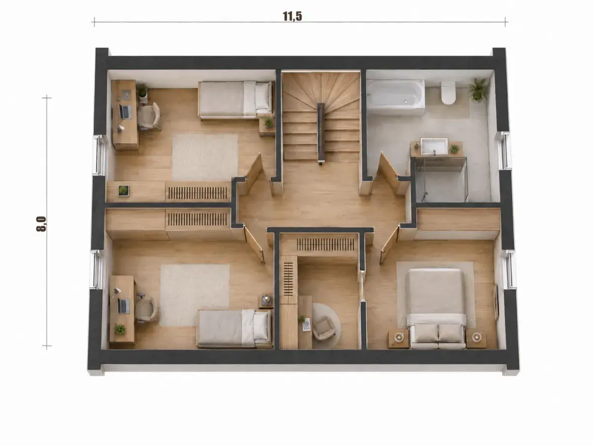 Grundriss Dachgeschoss