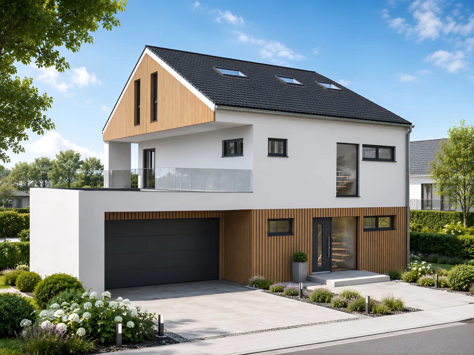 Planidee Vision 239 im Bauhaus-Stil, Straßenansicht